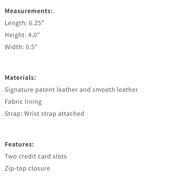 Coach Corner Zip Wristlet In Signature Patent Leather Gold/White - Picture 7 of 11